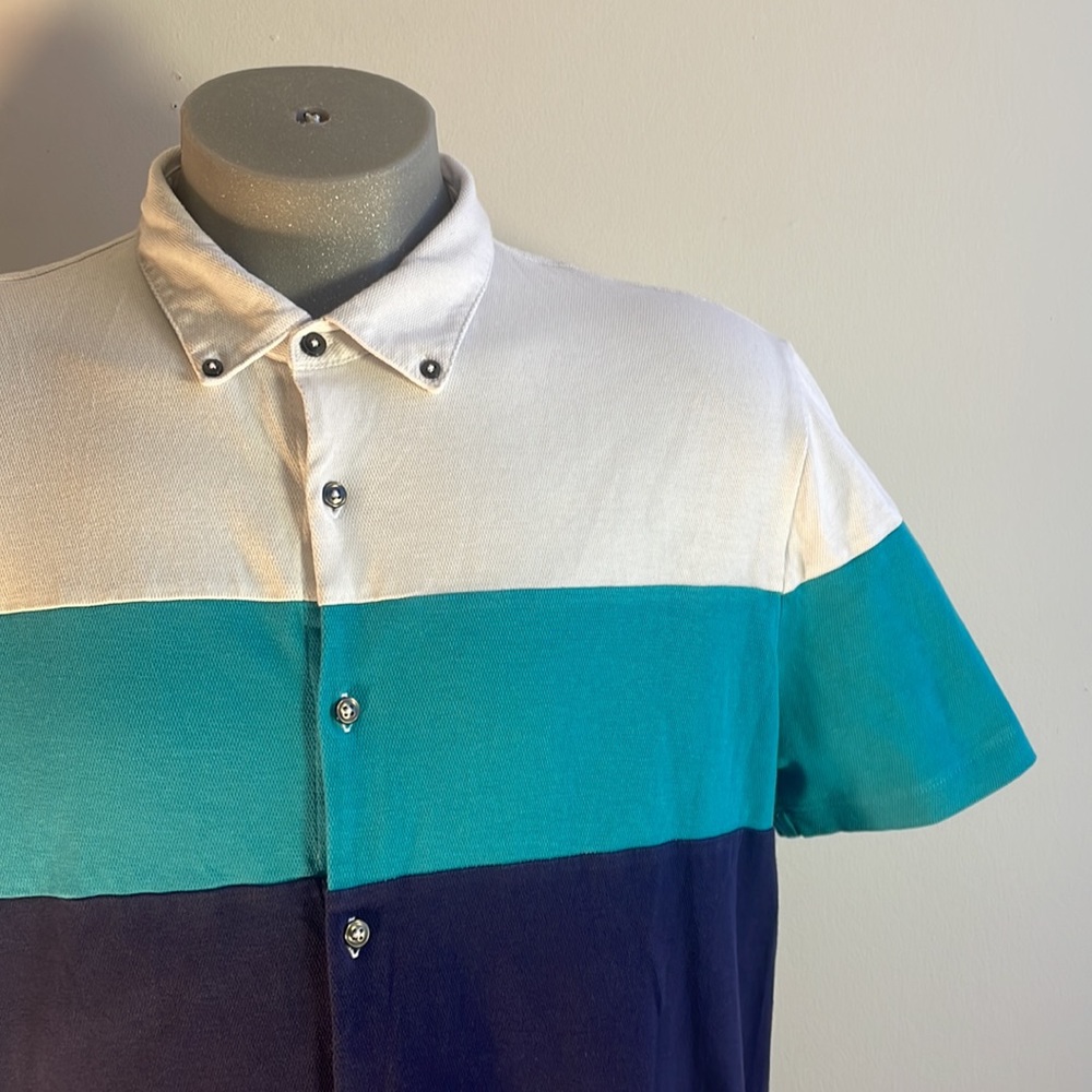 English Laundry Short Sleev Button Down Shirt XL .